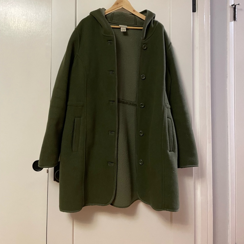 LL Bean Womens fleece coat